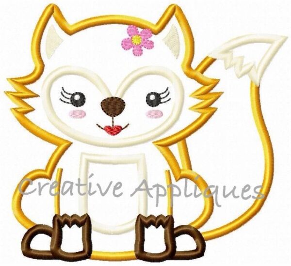 Fox Girl Applique - Image 2