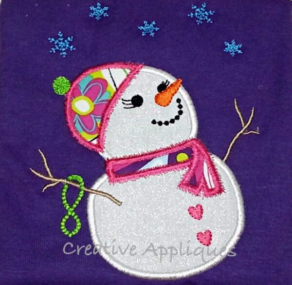 Snow Girl Applique