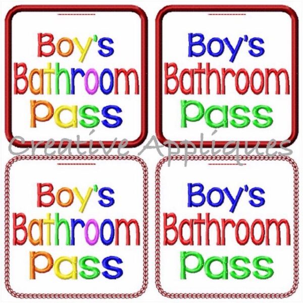 Boys and Girls Bathroom Pass Set - Image 4