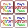 Boys Bathroom Pass - Creative Appliques