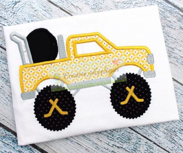 Hockey Monster Truck Applique