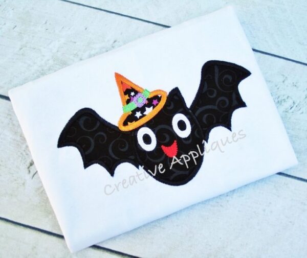 Bat Witch Applique