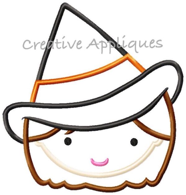 Girl Witch Applique - Image 2