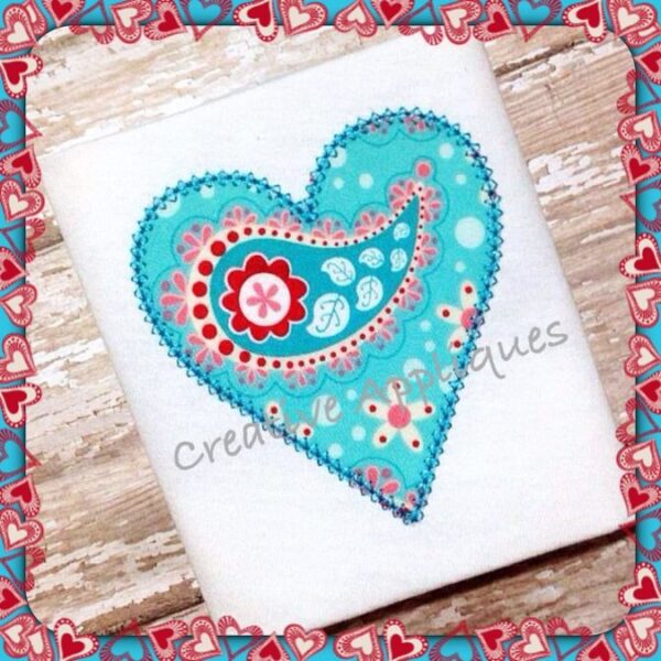 Heart Vintage Stitch Applique