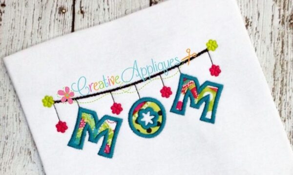 Mom Clothesline Applique - Image 3