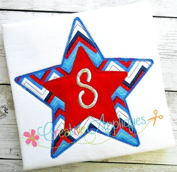 Vintage Stitch Star in Star Applique