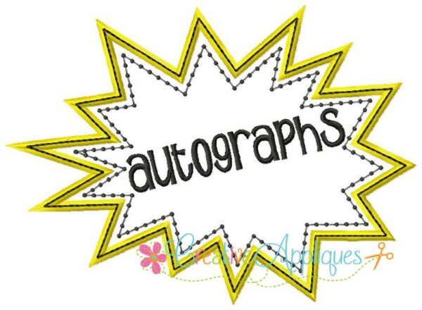 Autographs Frame Applique - Image 3