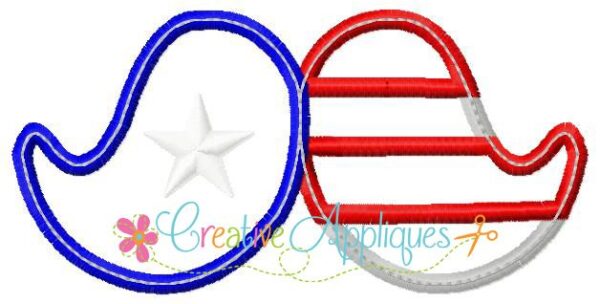 Patriotic Mustache Applique - Image 3