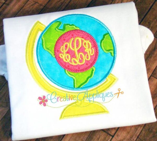 Monogram Globe Applique