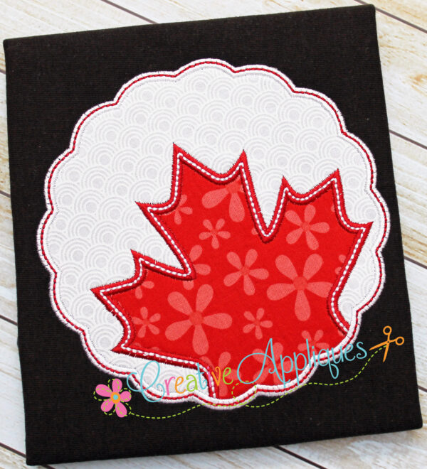 Maple Leaf Scallop Applique