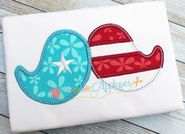 Patriotic Mustache Applique - Image 2