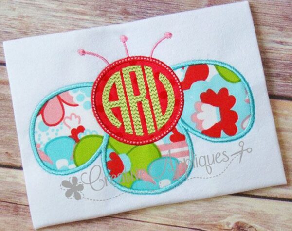 Funky Flower Monogram Applique