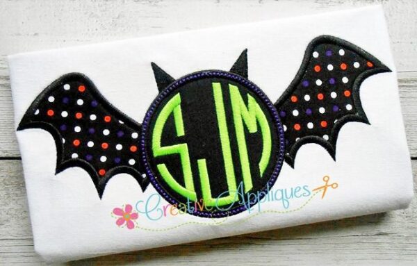 Monogram Bat Applique