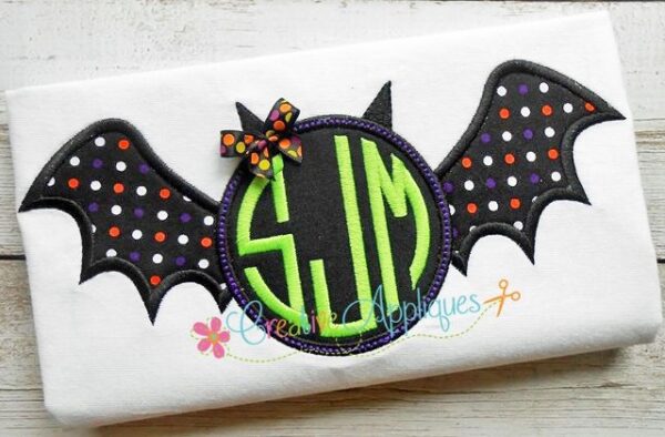 Monogram Bat Applique - Image 2