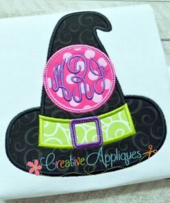 Witch Hat Monogram Applique - Creative Appliques