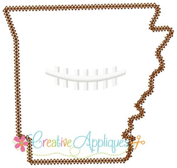 Arkansas Football Applique - Image 2