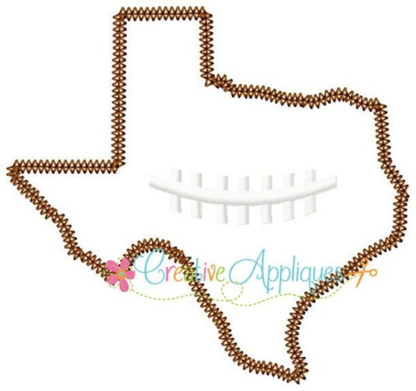 Texas Football Applique - Image 2