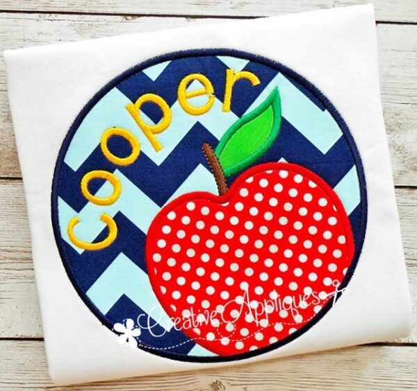 Apple Circle Applique