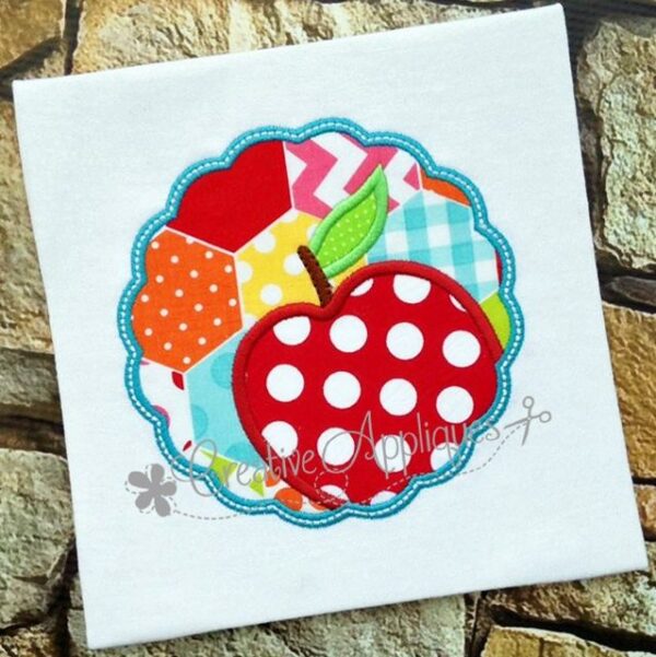 Apple Scallop Applique