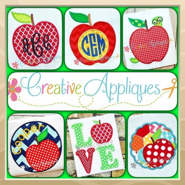 Apple Bundle Set Applique