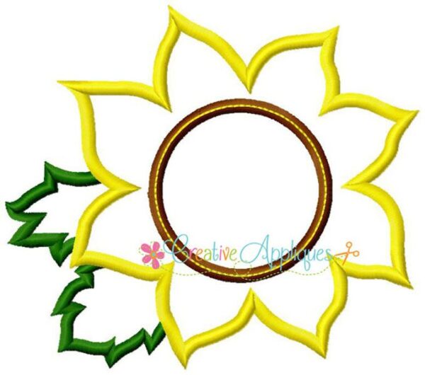 Sunflower Monogram Applique - Image 2