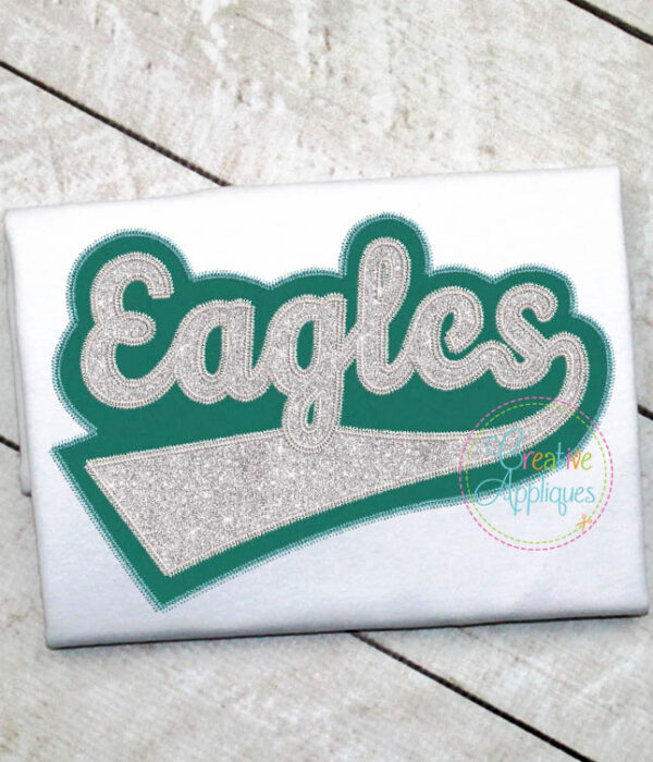 Eagles Double Vintage Stitch Applique