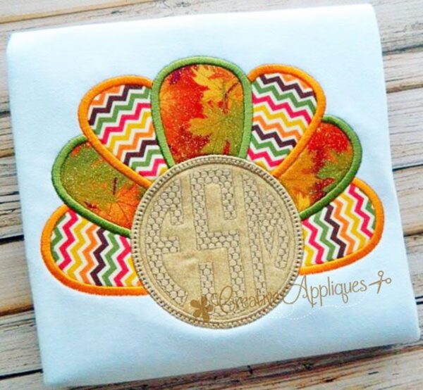 Monogram Turkey Applique