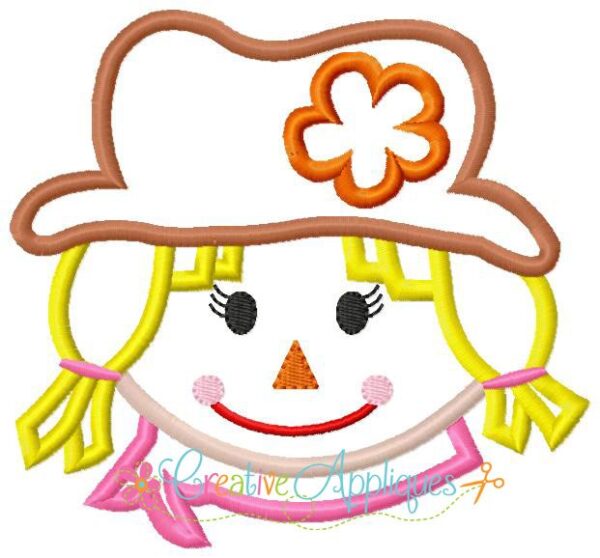 Scarecrow Girl Applique - Image 2