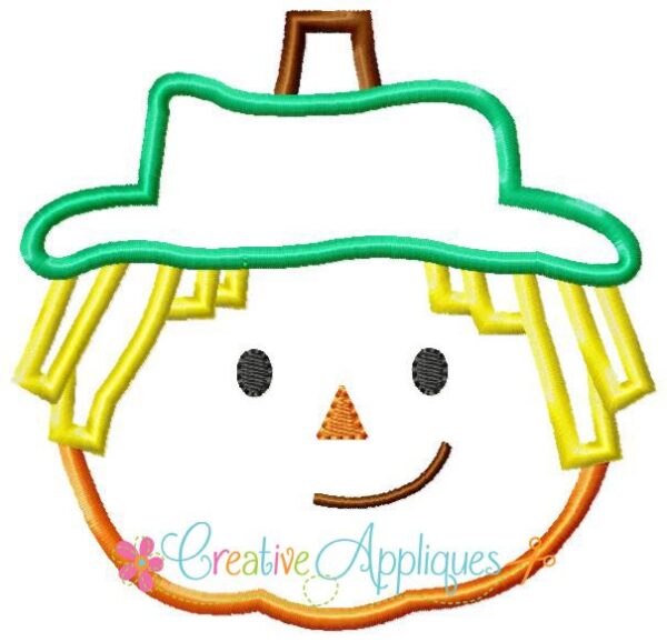 Pumpkin Scarecrow Applique - Image 2