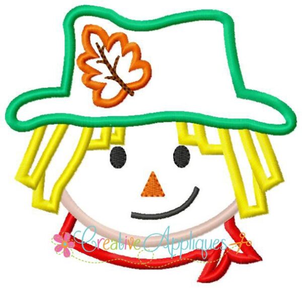 Scarecrow Boy Applique - Image 2