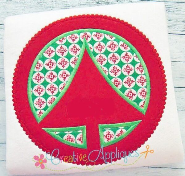 Circle Tree Dotted Applique