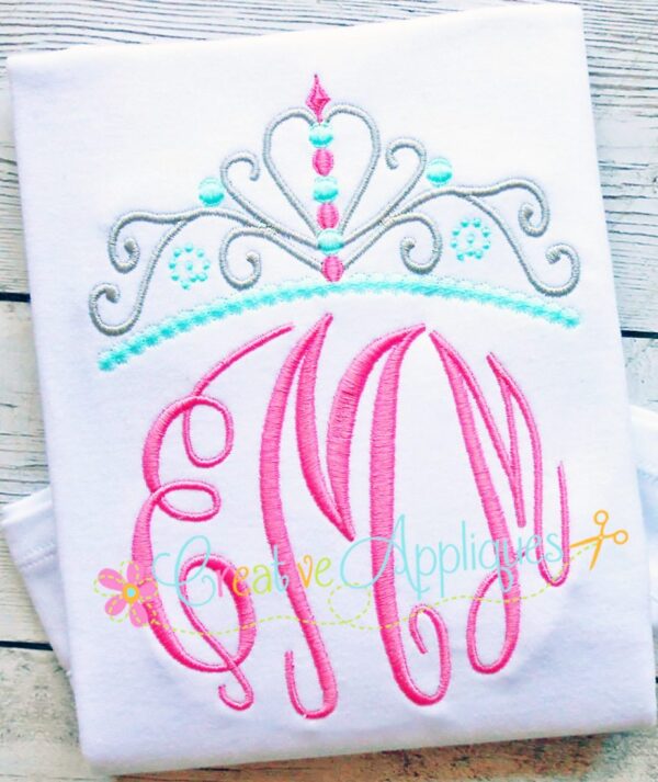 Princess Crown Embroidery Design