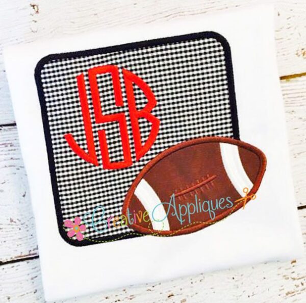 Football Square Applique