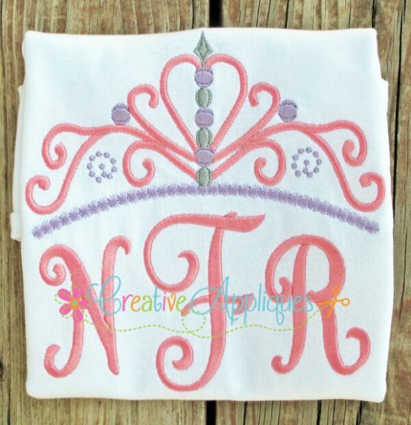 Princess Crown Embroidery Design - Image 2