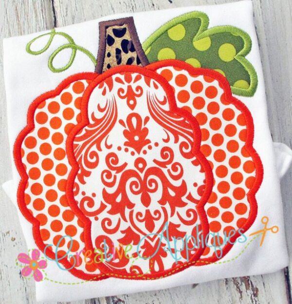 Scallop Pumpkin Applique