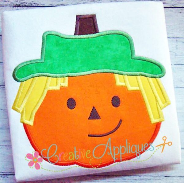 Pumpkin Scarecrow Applique