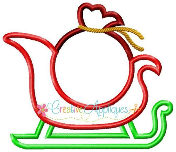 Sleigh Monogram Applique - Image 2