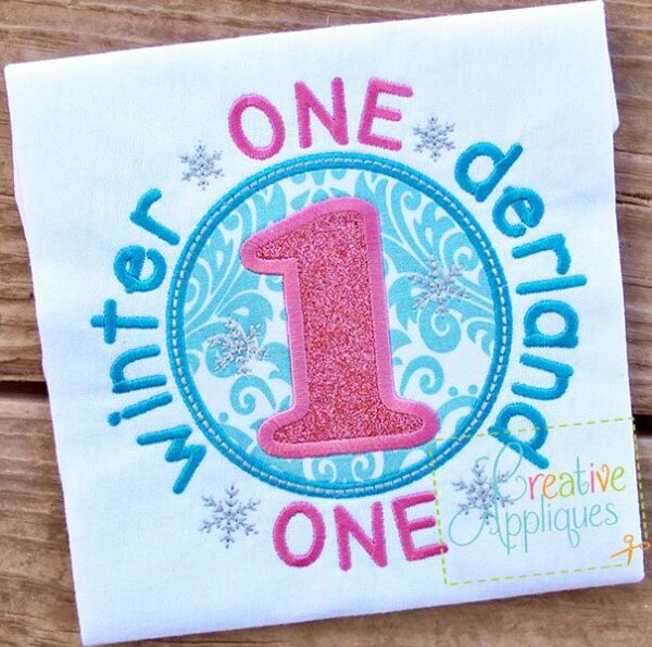 Winter ONE-derland Applique