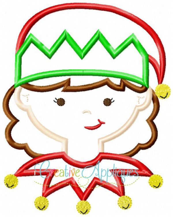 Elf  Girl Applique - Image 2