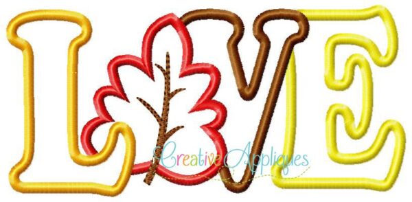 Love Leaf Applique - Image 2