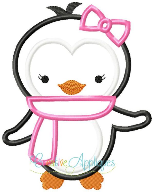 Penguin Girl Applique - Image 2