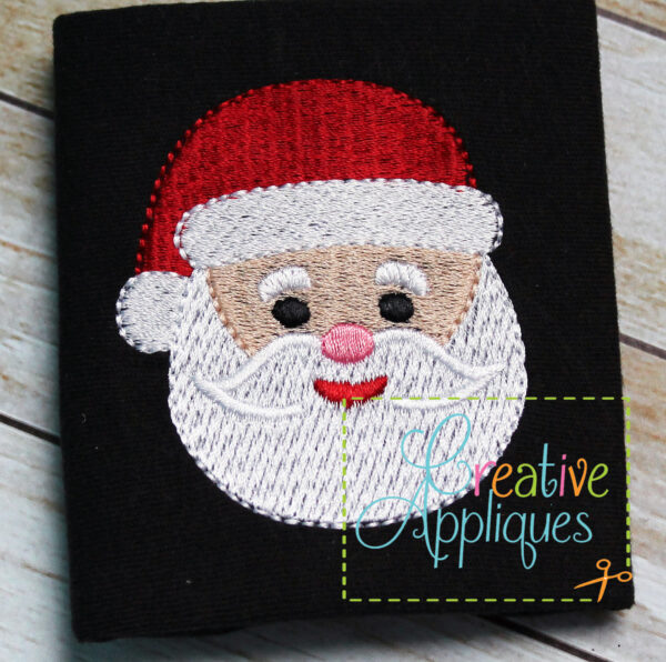 Santa Miniature Fill Stitch Embroidery