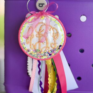 In The Hoop Circle Wave Tag