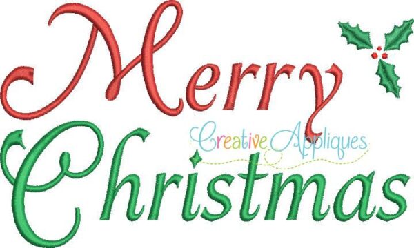 Merry Christmas Embroidery - Image 2