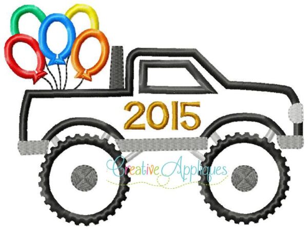 2015 New Year's Monster Truck Applique - Image 2