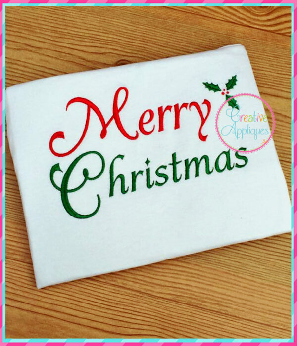 Merry Christmas Embroidery - Image 3