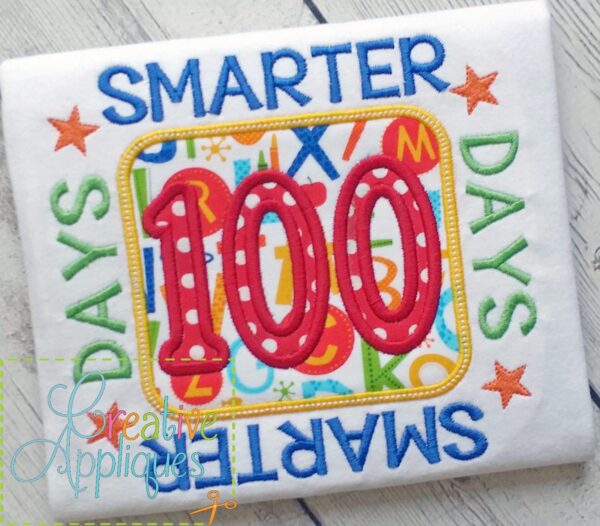 100 Days Smarter Applique