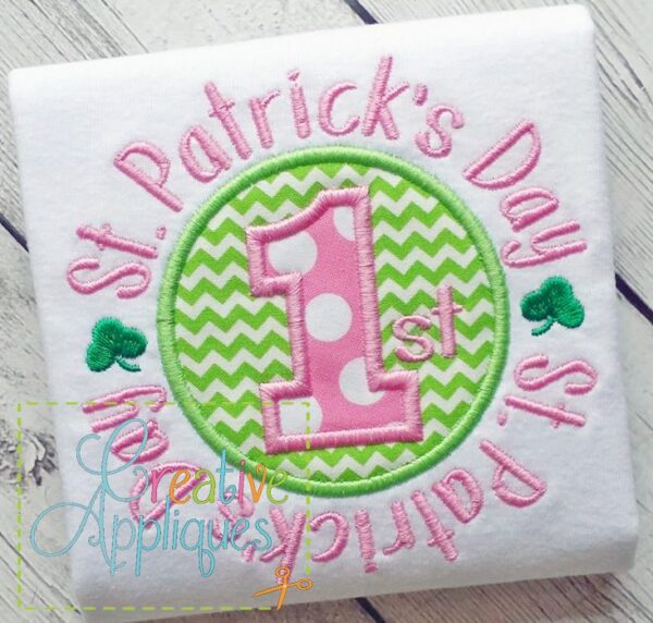 1st First St Patrick's Day Applique - Image 2