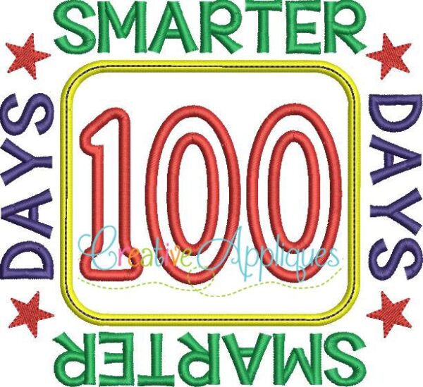 100 Days Smarter Applique - Image 2