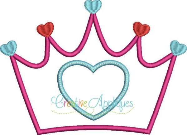 Crown Hearts Applique - Image 2